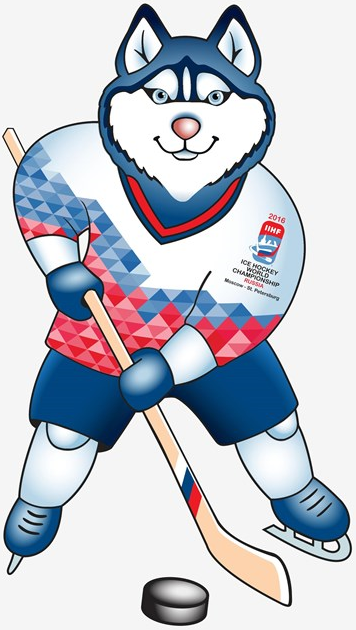 IIHF World Championship 2016 Mascot Logo iron on heat transfer